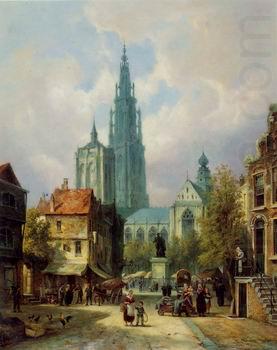 European city landscape, street landsacpe, construction, frontstore, building and architecture. 321, unknow artist